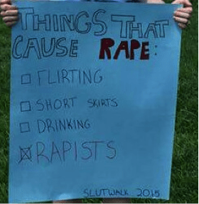 SlutWalk Sign, 2015