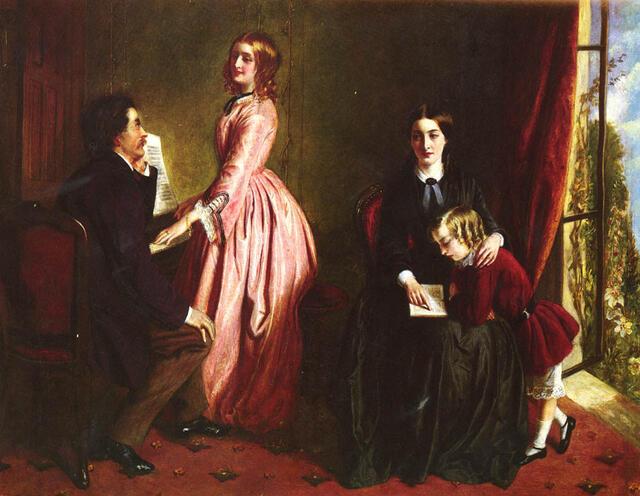 Rebecca Solomon's The Governess, circa 1851