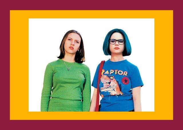 Movie Still from "Ghost World", 2001: Image of Scarlett Johansson and Thora Birch