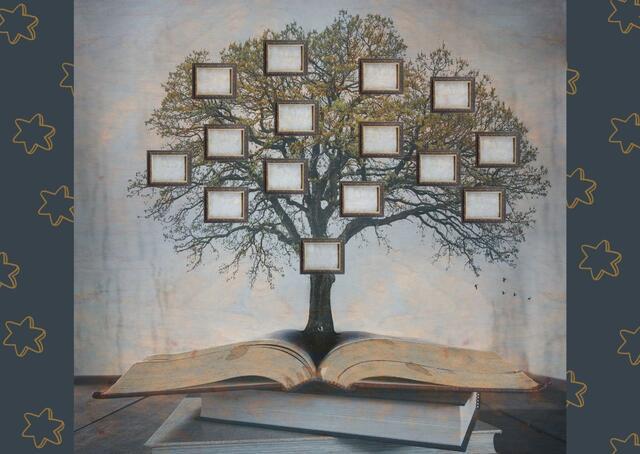 Illustration of Family Tree With Empty Boxes