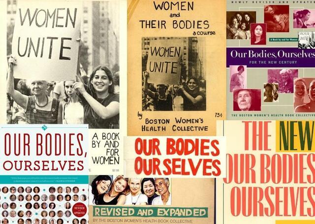 Collage of "Our Bodies, Ourselves" Book Covers