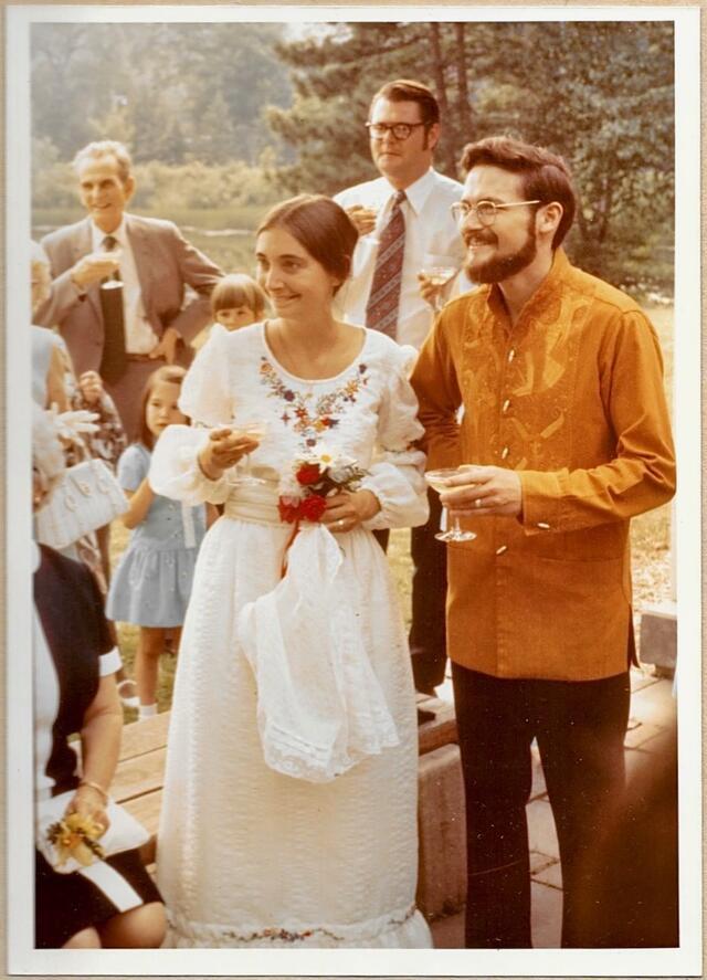 Emma & Walter Rous at their wedding