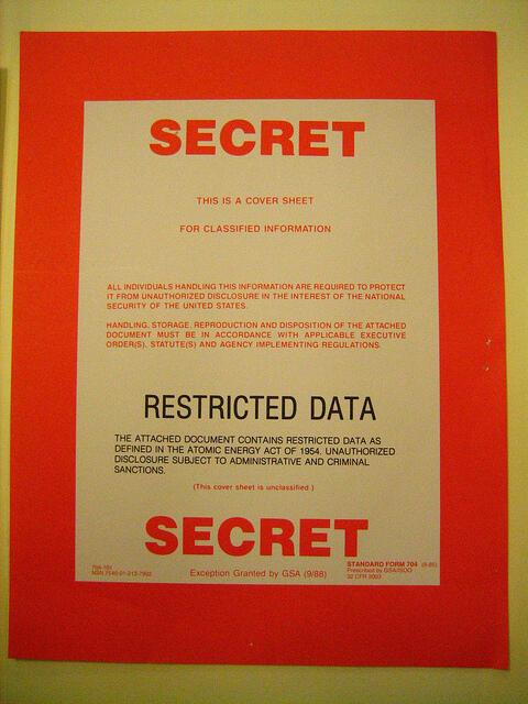 Secret Classified Document