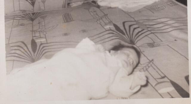 Lesléa Newman at one week old