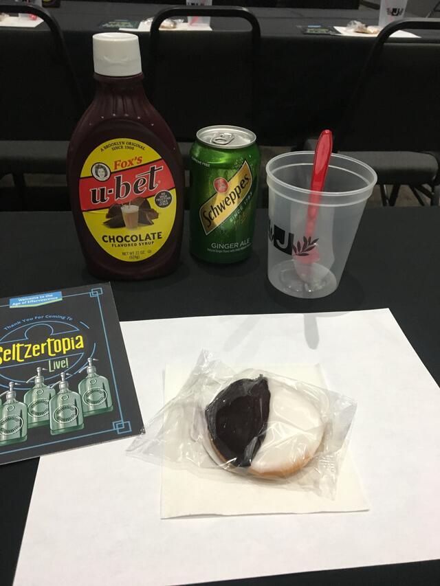 Black and white cookie at the Tuscon JCC