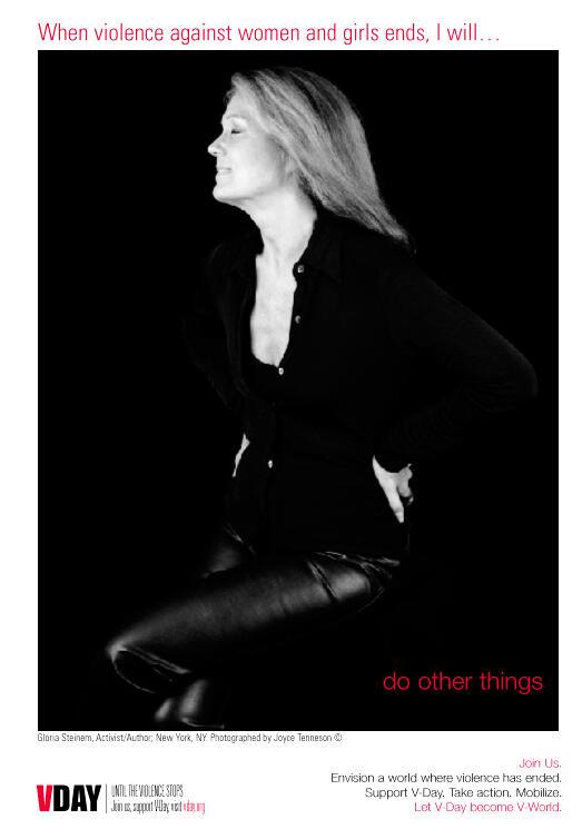V-Day Public Service Announcement featuring Gloria Steinem