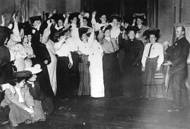 Shirtwaist Makers Pledge to Strike, 1909