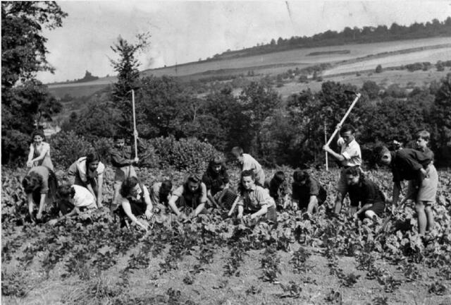 Workers at Camp Kinder Ring, Sylvan Lake, New York