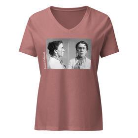 Emma Goldman V-Neck - Heather Mauve